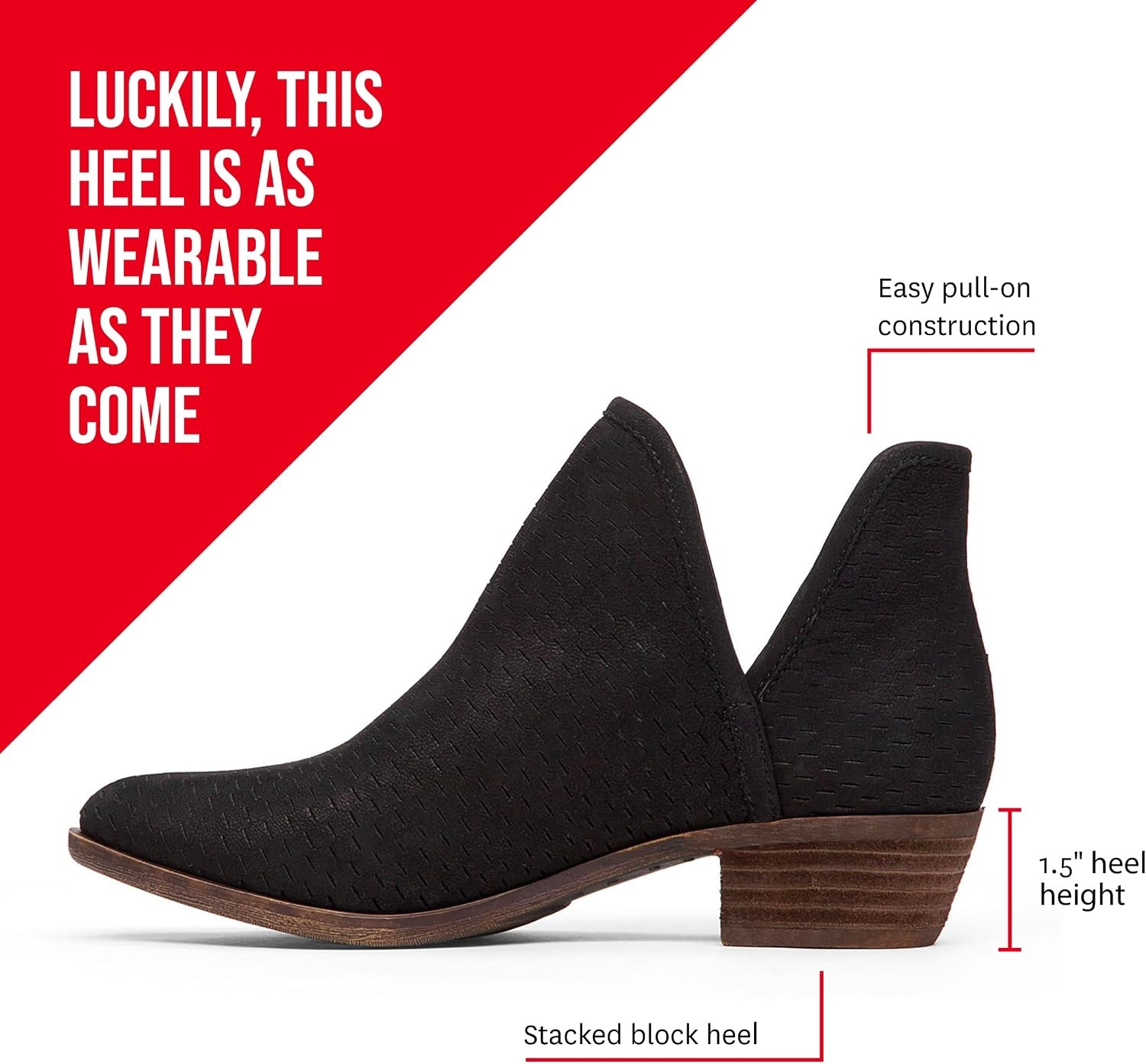 image:imageLucky Brand Womens Baley Ankle BootsGarnet