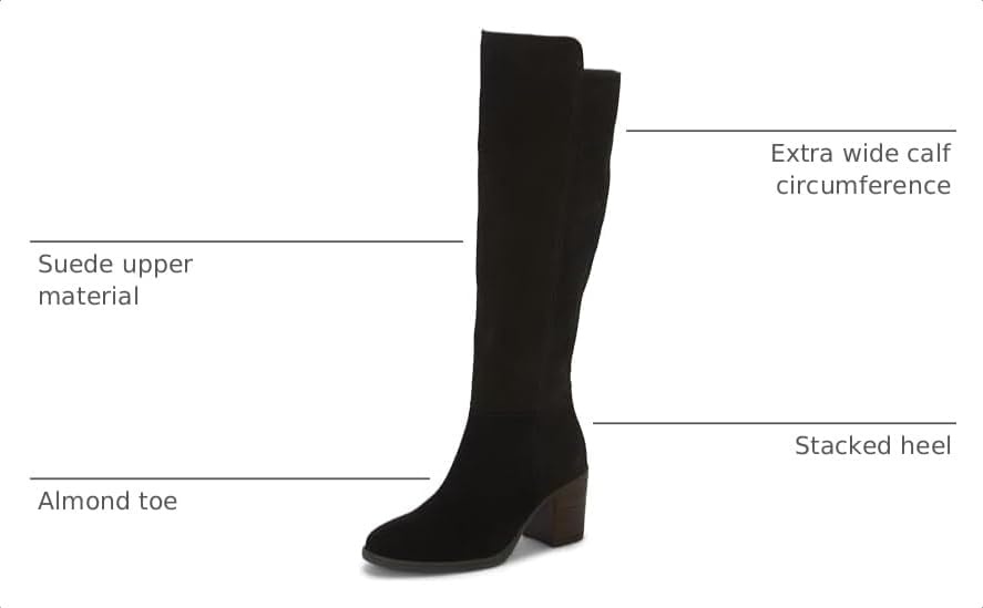 image:imageLucky Brand Womens Bonnay Knee High BootsBlack Extra Wide Calf