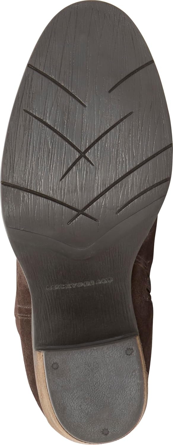 image:imageLucky Brand Womens Bonnay Knee High BootsDark Chocolate Regular Calf