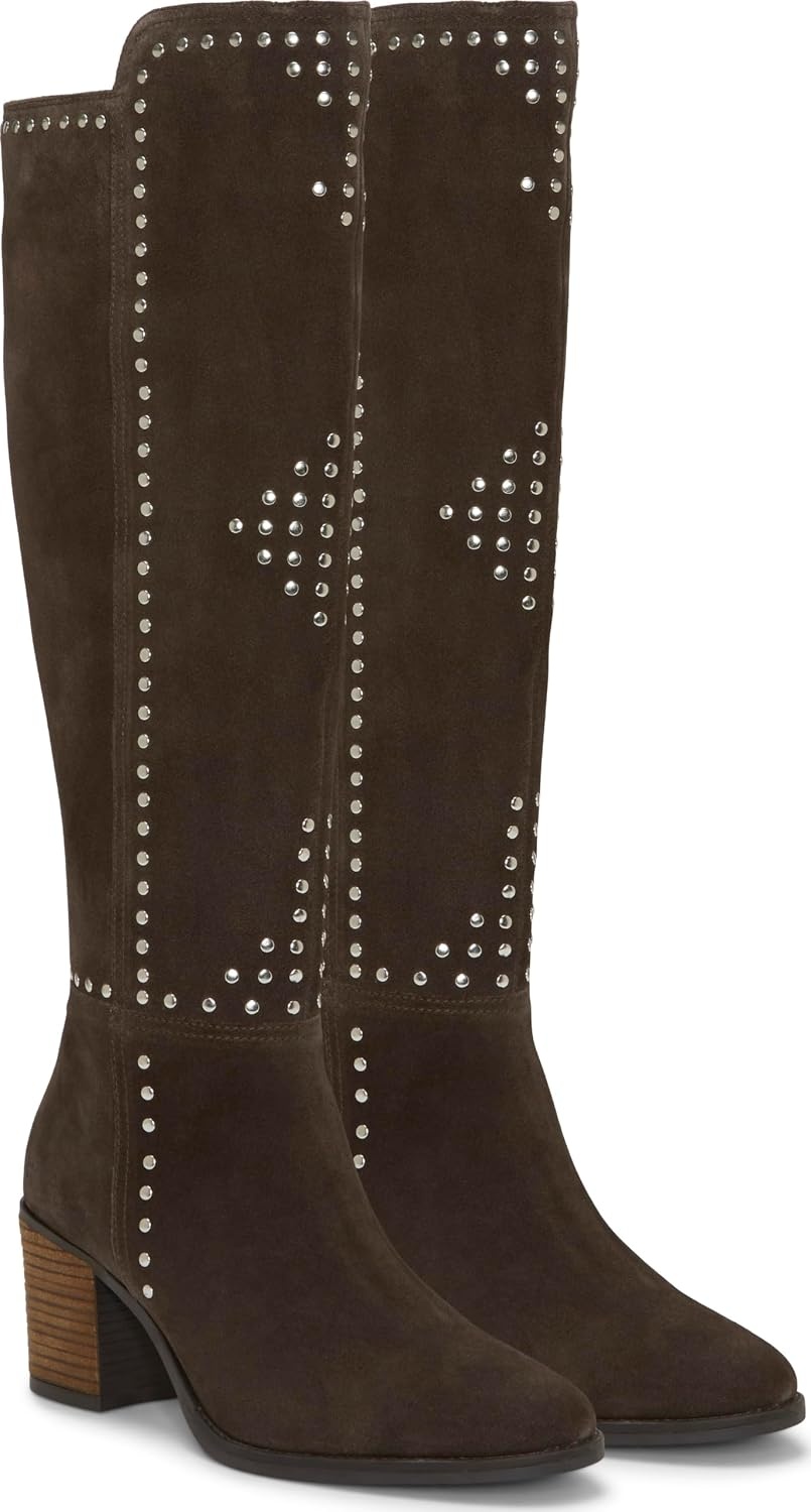 image:imageLucky Brand Womens Bonnay Knee High BootsLeonardo Dark Grey Regular Calf