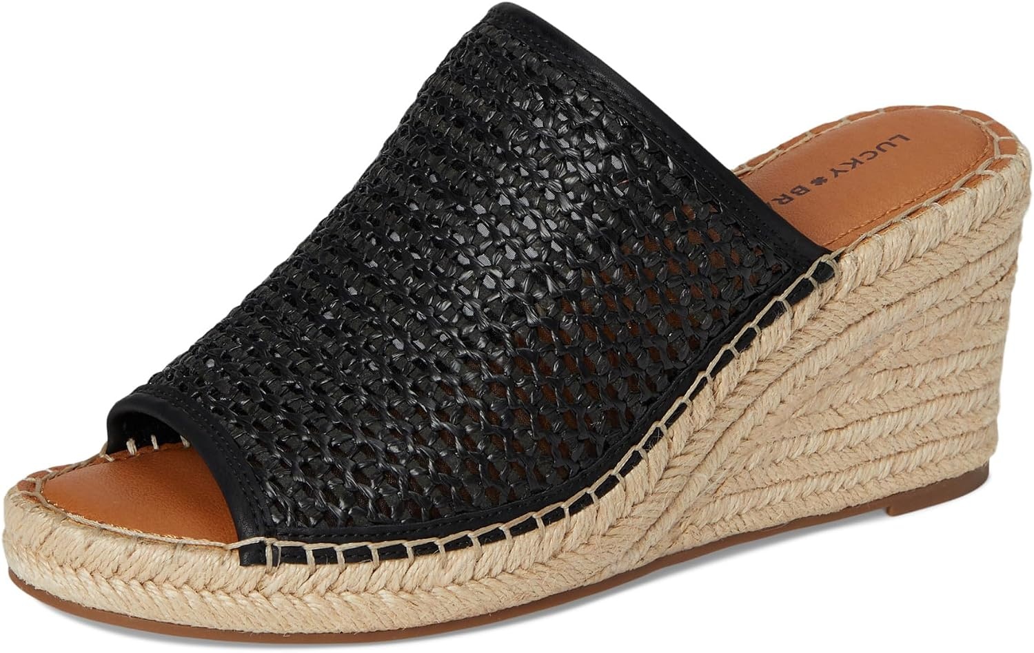 image:imageLucky Brand Womens Cabriah Espadrille Wedge SandalBlackBlack