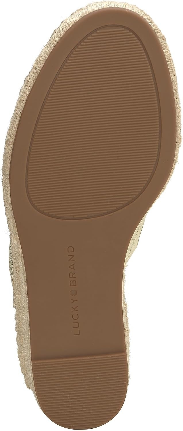 image:imageLucky Brand Womens Cabriah Espadrille Wedge SandalPlatino