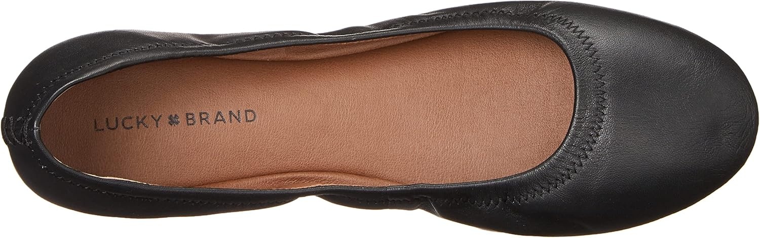 image:imageLucky Brand Womens Emmie Ballet FlatsBlack Leather1