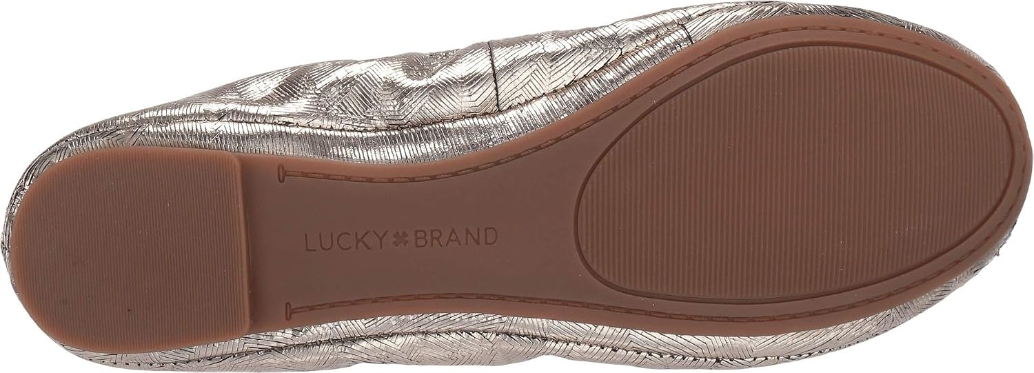 image:imageLucky Brand Womens Emmie Ballet FlatsPlatinum Metallic