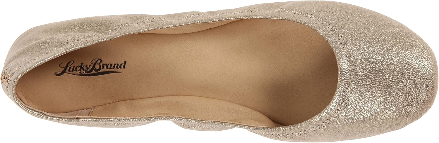 image:imageLucky Brand Womens Emmie Ballet FlatsPlatinum Silver