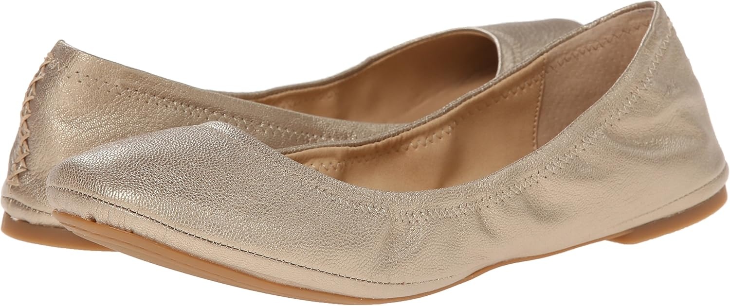 image:imageLucky Brand Womens Emmie Ballet FlatsPlatinum Silver