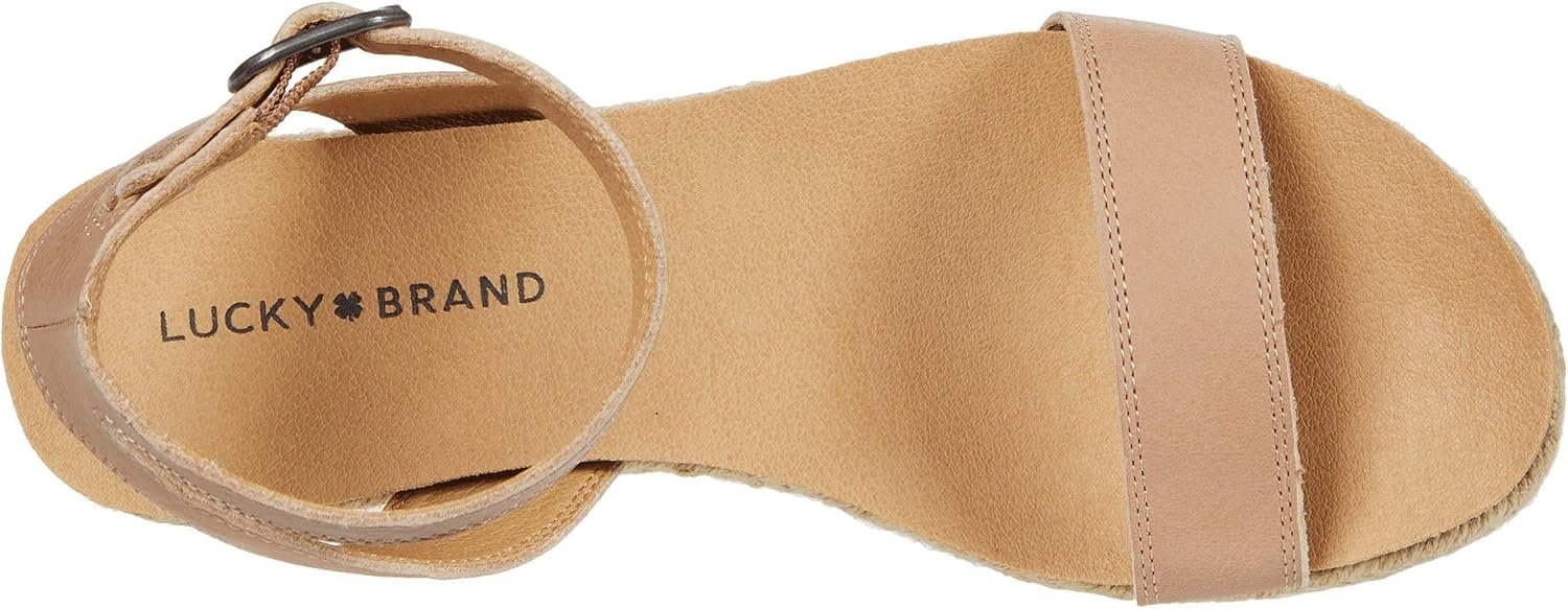 image:imageLucky Brand Womens Garston Flat SandalStone Saddle Leather