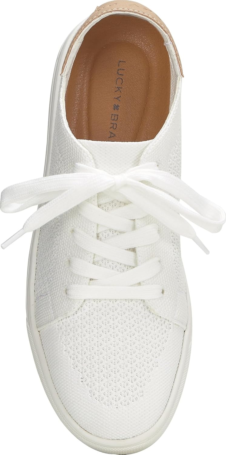 image:imageLucky Brand Womens Leigan Knit SneakerWhiteDove
