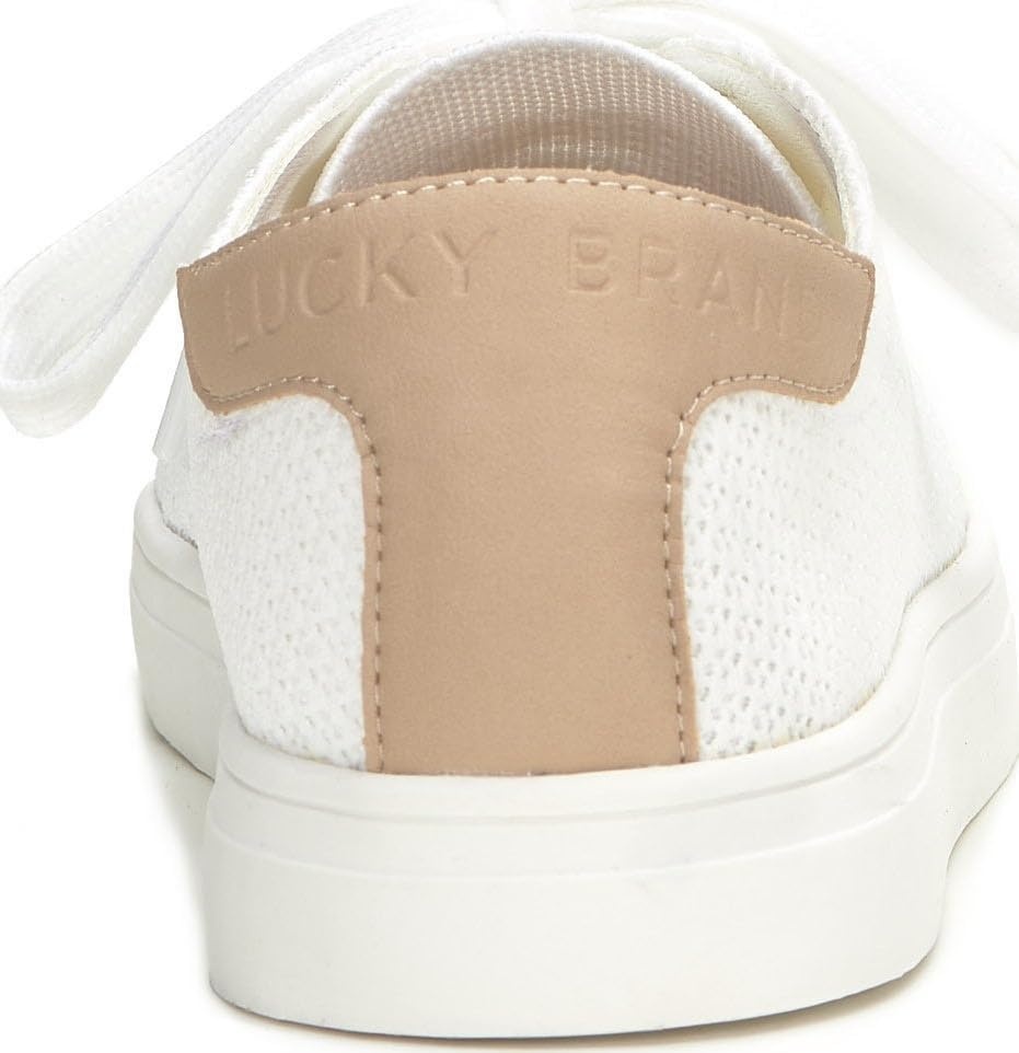 image:imageLucky Brand Womens Leigan Knit SneakerWhiteDove