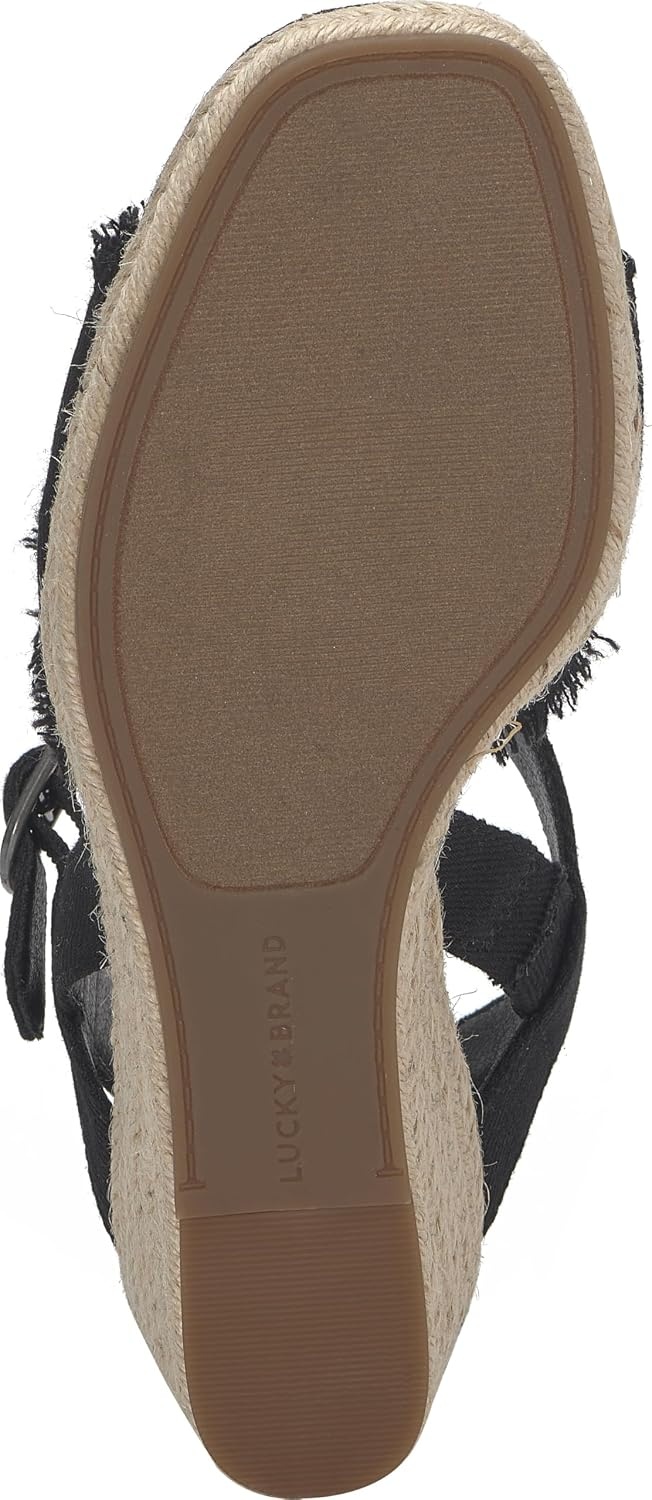 image:imageLucky Brand Womens Mindra Espadrille Wedge SandalBlack Denim