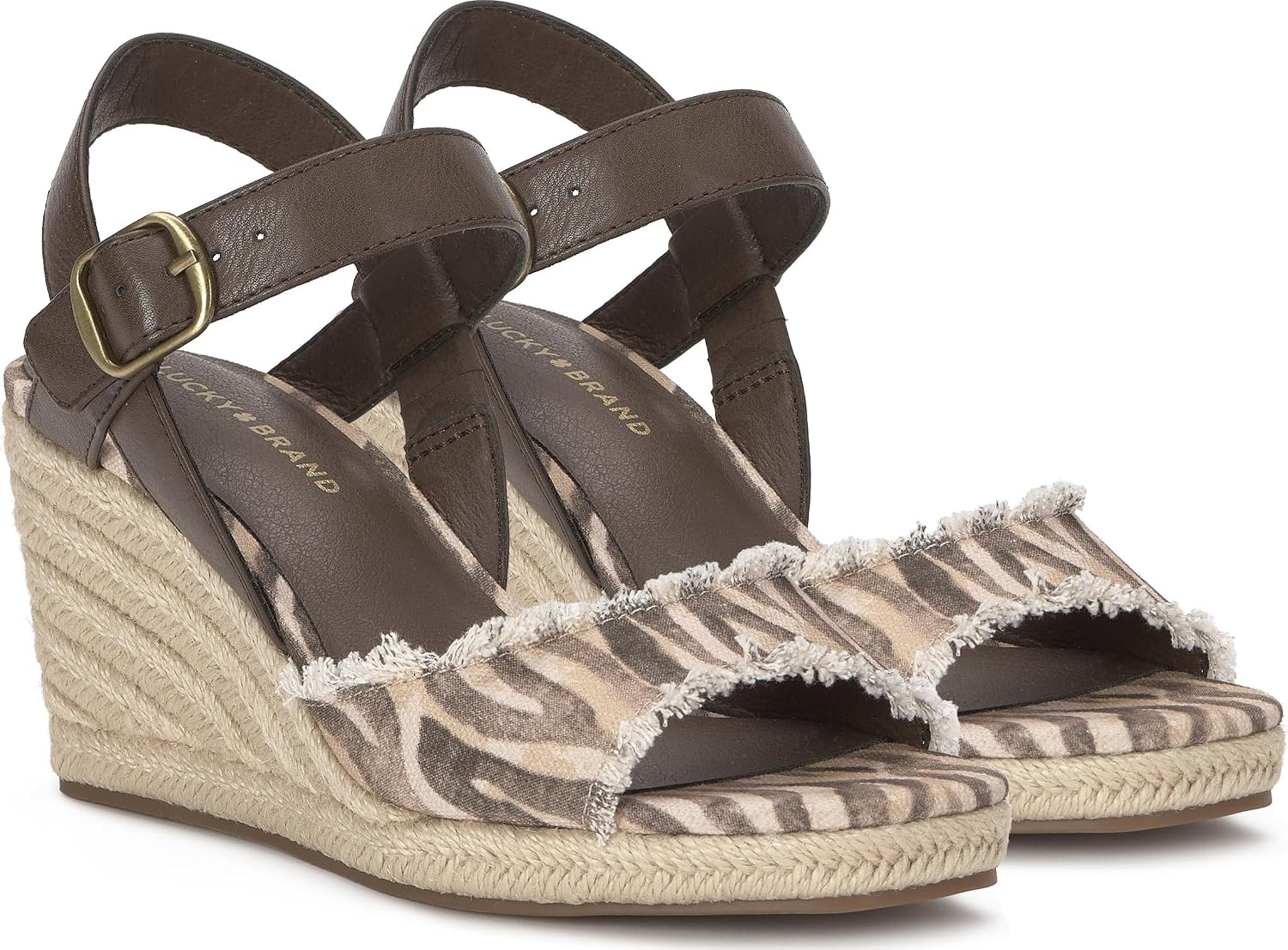 image:imageLucky Brand Womens Mindra Espadrille Wedge SandalBrownBrown