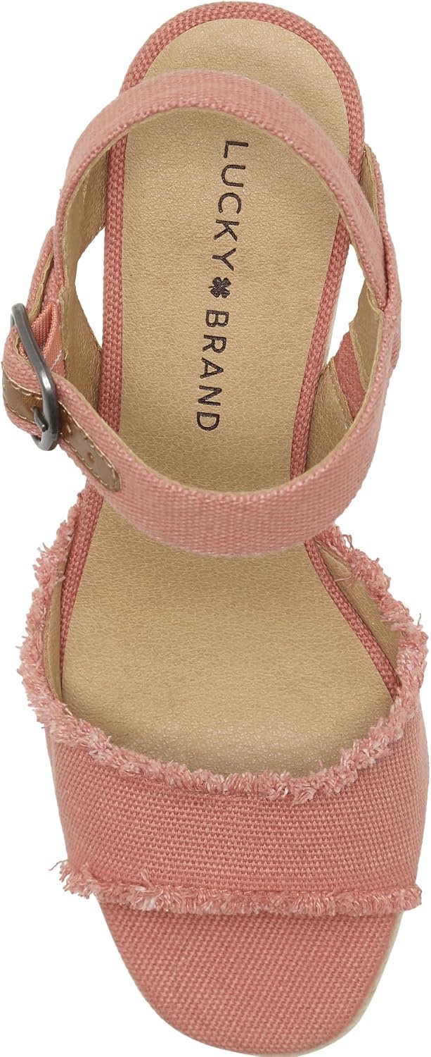 image:imageLucky Brand Womens Mindra Espadrille Wedge SandalCoral