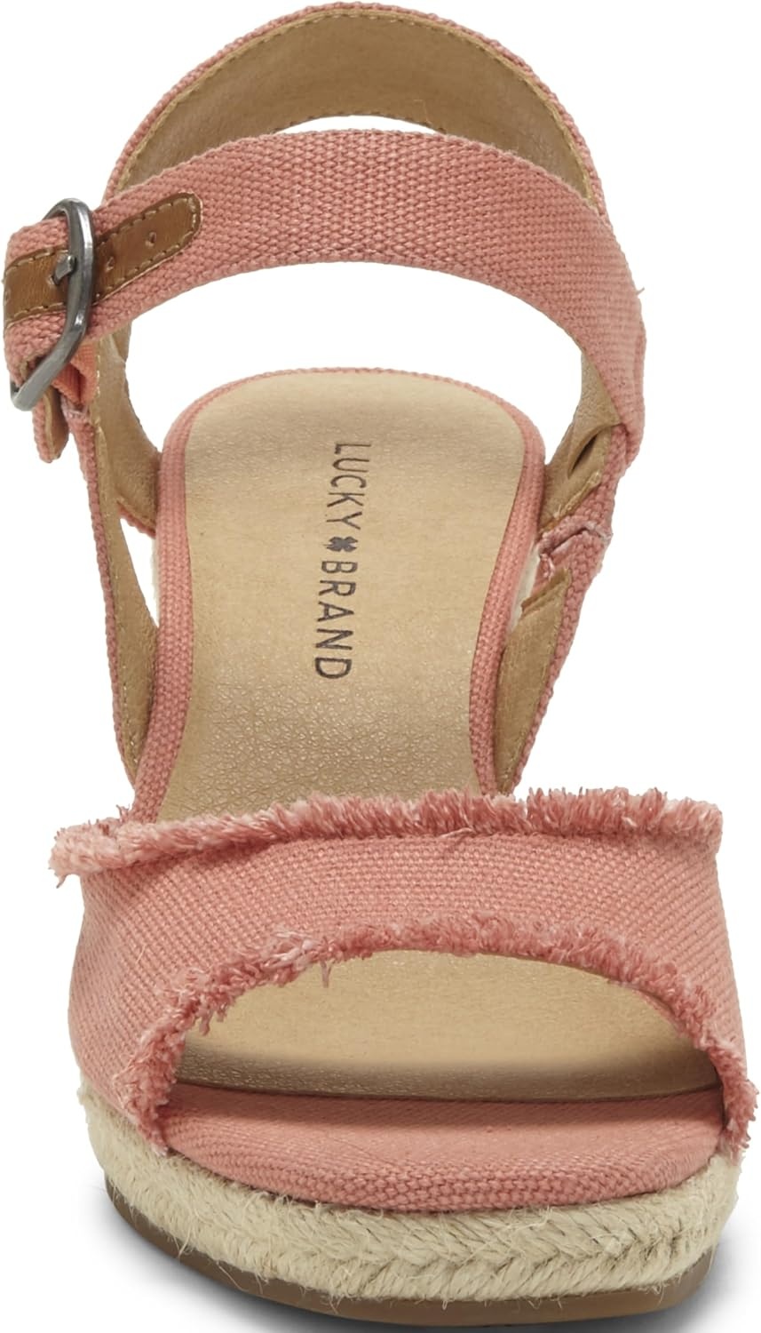 image:imageLucky Brand Womens Mindra Espadrille Wedge SandalCoral