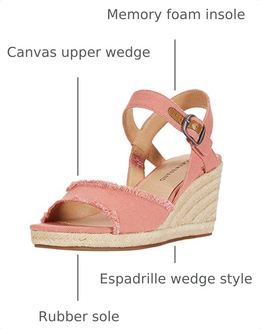image:imageLucky Brand Womens Mindra Espadrille Wedge SandalCoral