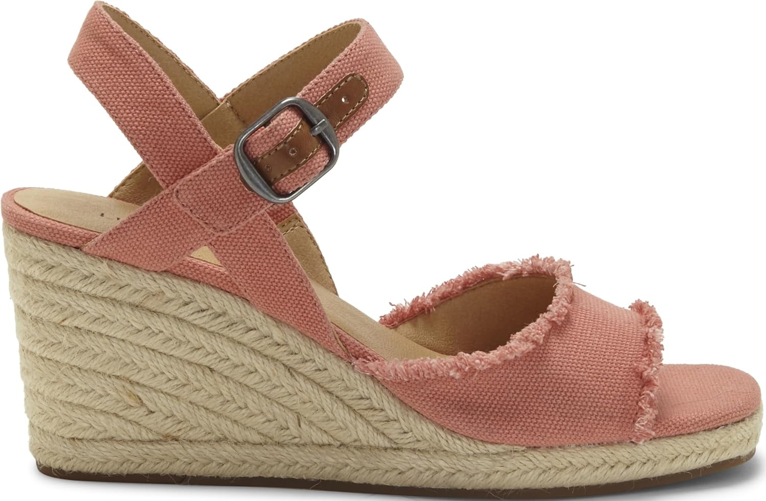 image:imageLucky Brand Womens Mindra Espadrille Wedge SandalCoral