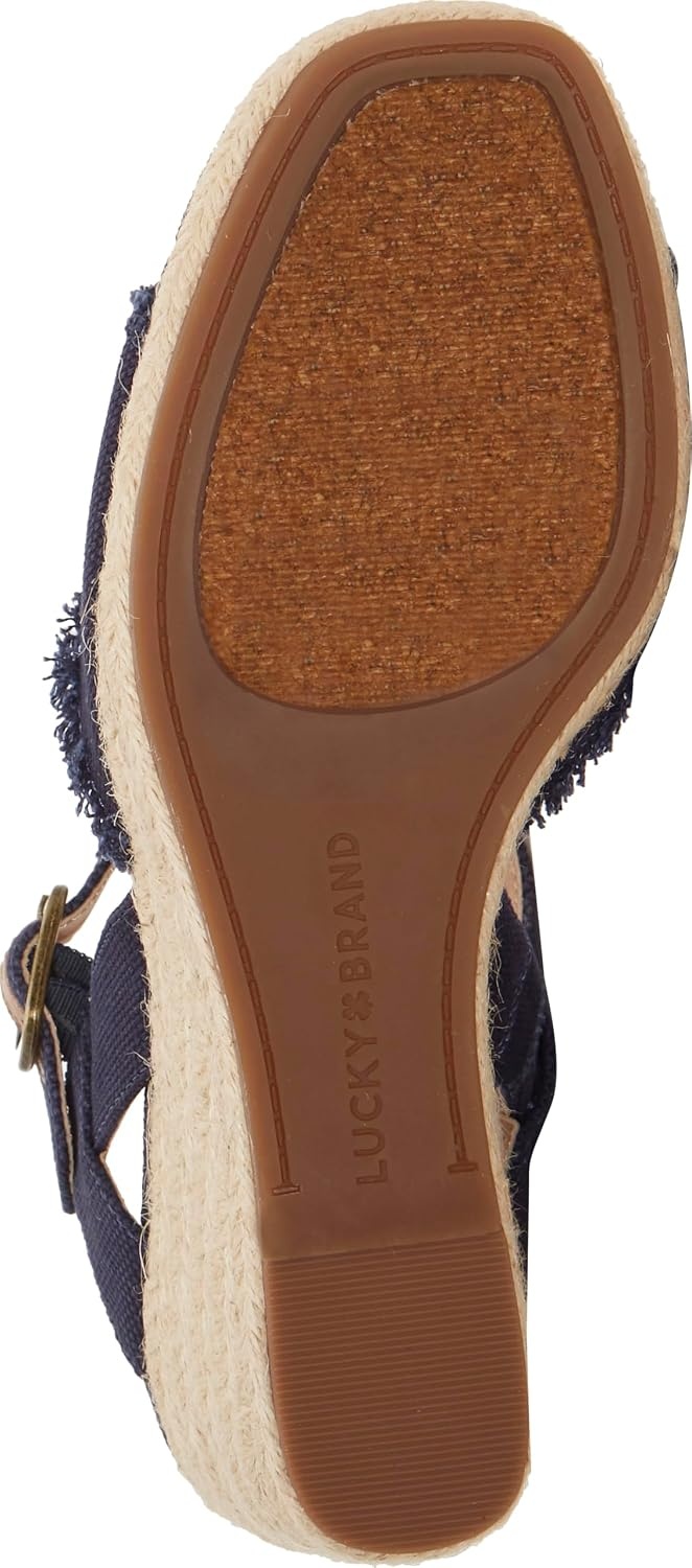 image:imageLucky Brand Womens Mindra Espadrille Wedge SandalIndigo