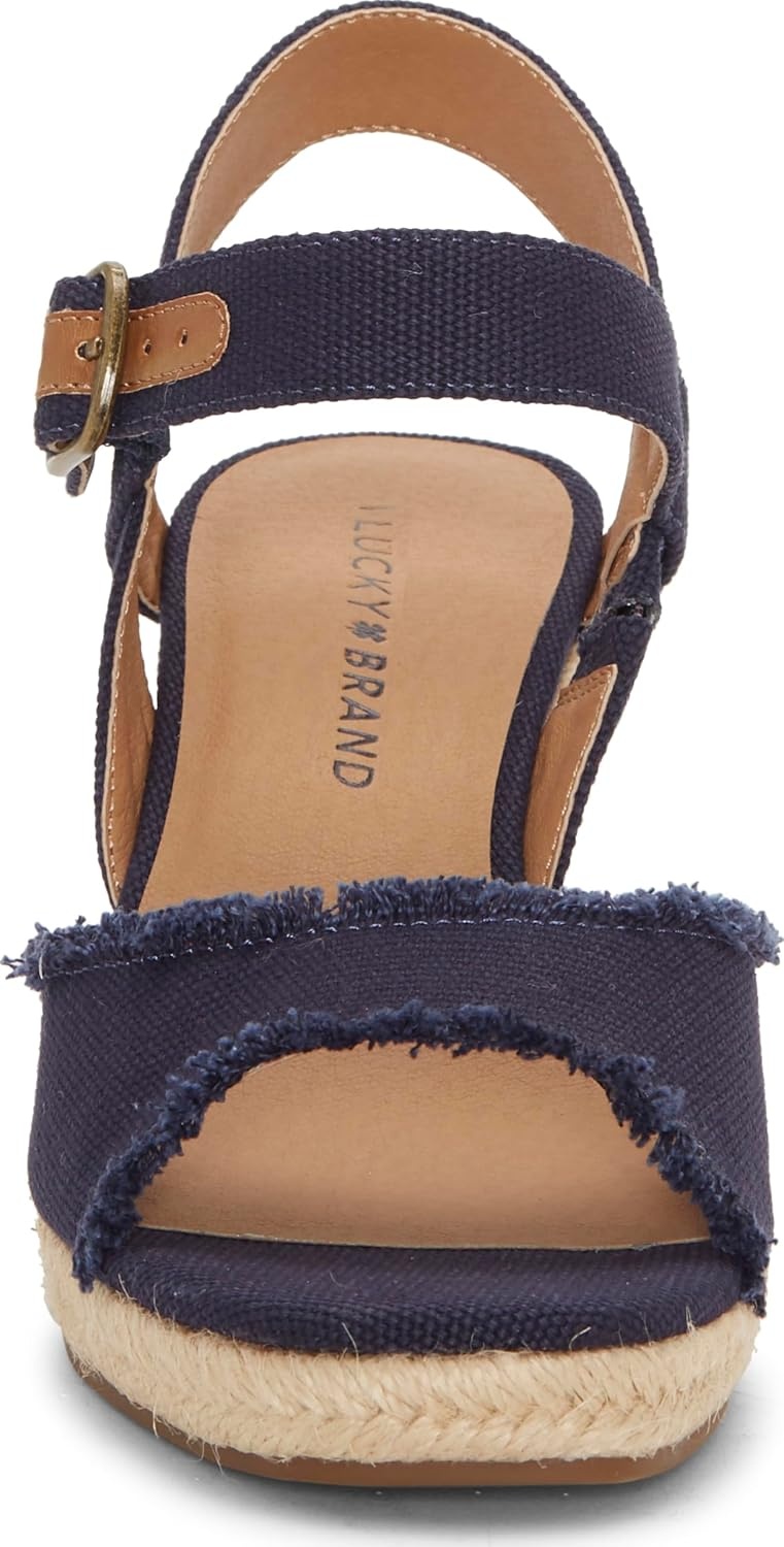 image:imageLucky Brand Womens Mindra Espadrille Wedge SandalIndigo
