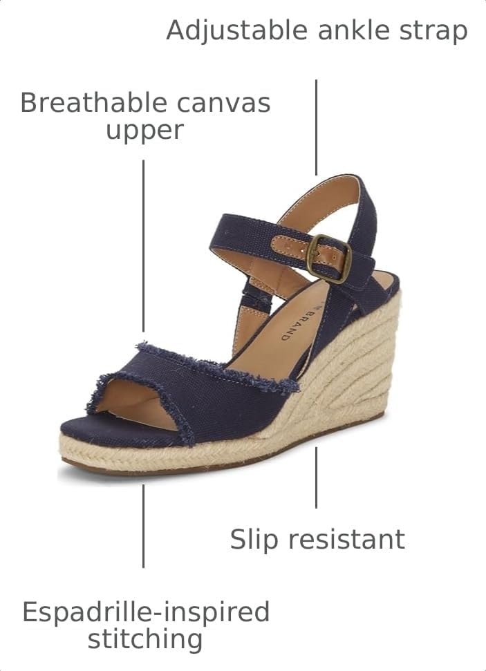 image:imageLucky Brand Womens Mindra Espadrille Wedge SandalIndigo