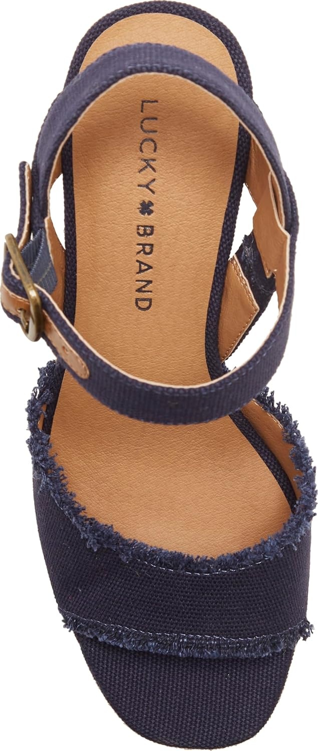 image:imageLucky Brand Womens Mindra Espadrille Wedge SandalIndigo