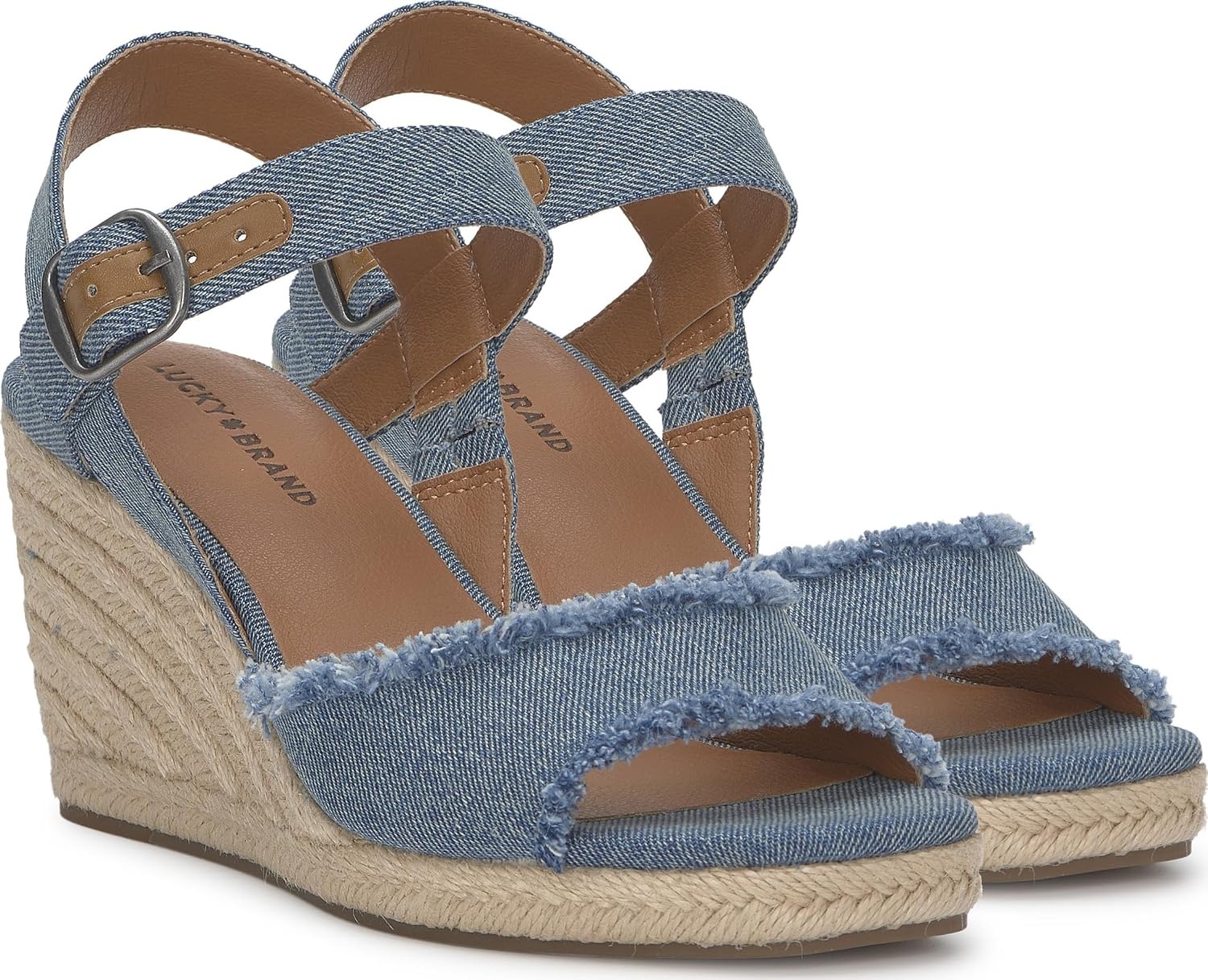 image:imageLucky Brand Womens Mindra Espadrille Wedge SandalMedium Denim