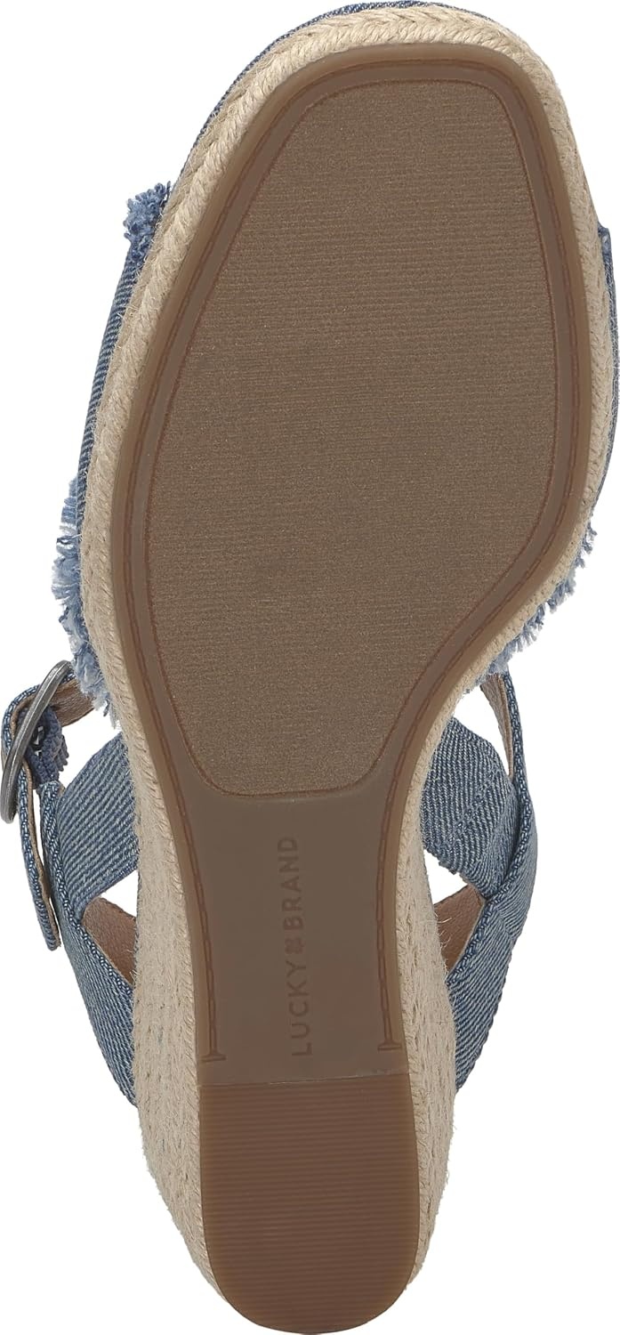 image:imageLucky Brand Womens Mindra Espadrille Wedge SandalMedium Denim
