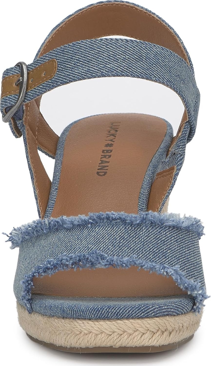 image:imageLucky Brand Womens Mindra Espadrille Wedge SandalMedium Denim