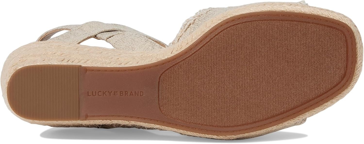 image:imageLucky Brand Womens Mindra Espadrille Wedge SandalNaturalPlat