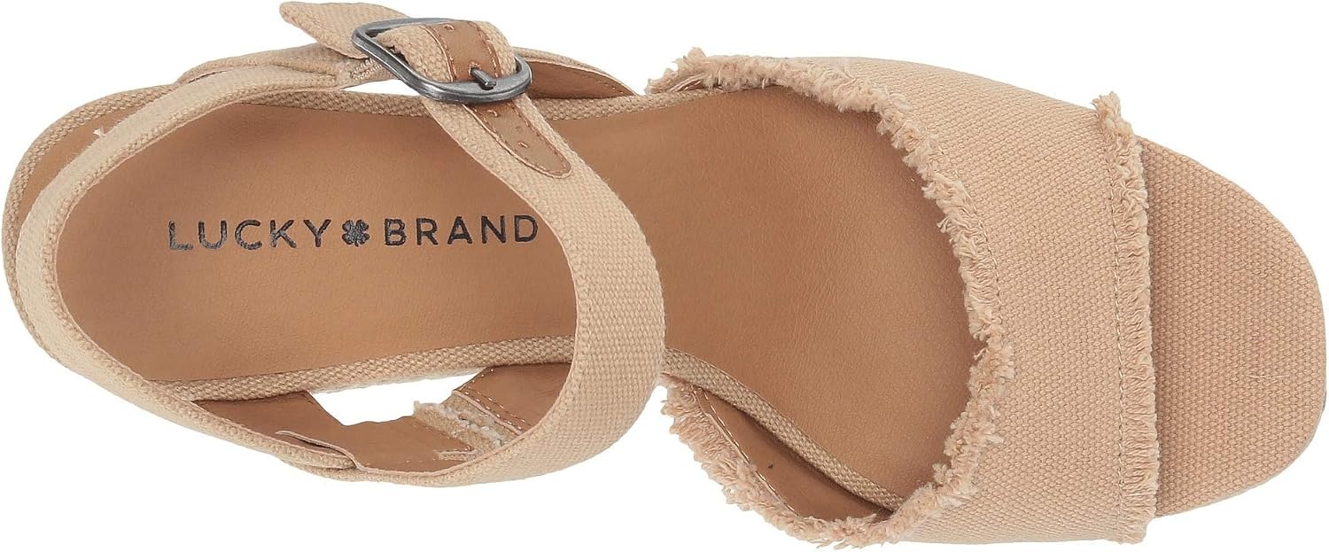 image:imageLucky Brand Womens Mindra Espadrille Wedge SandalTravertine