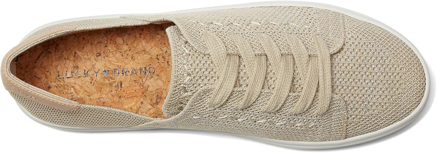 image:imageLucky Brand Womens Talena Knit SneakerNaturalPlatinum