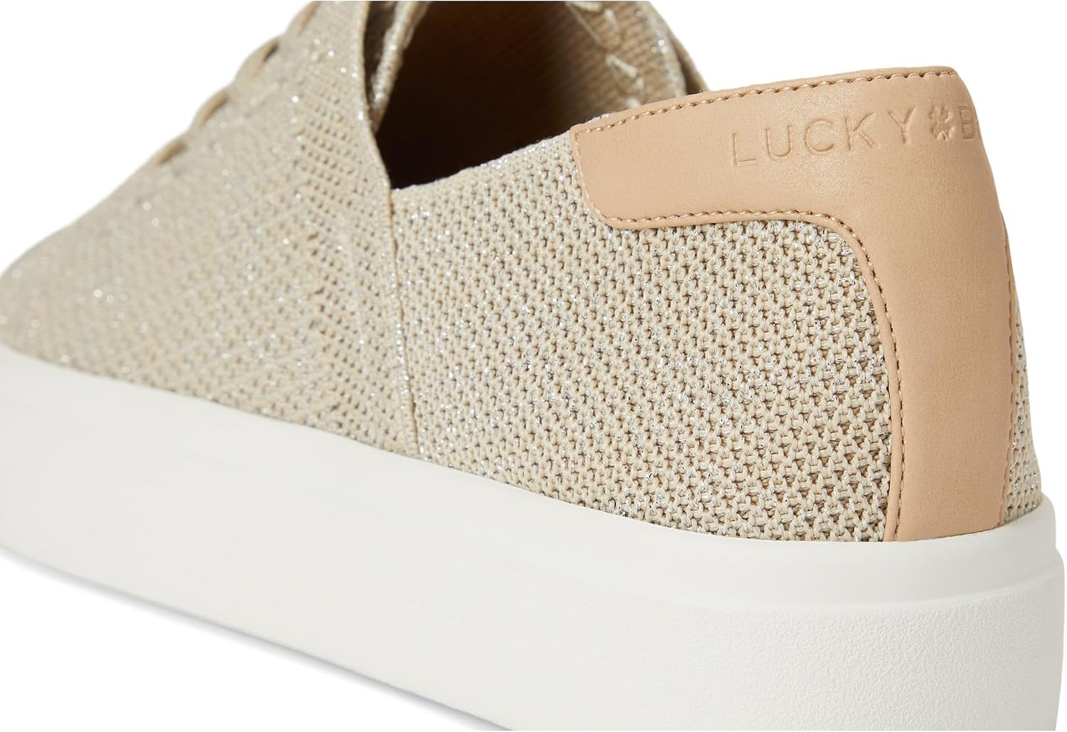 image:imageLucky Brand Womens Talena Knit SneakerNaturalPlatinum
