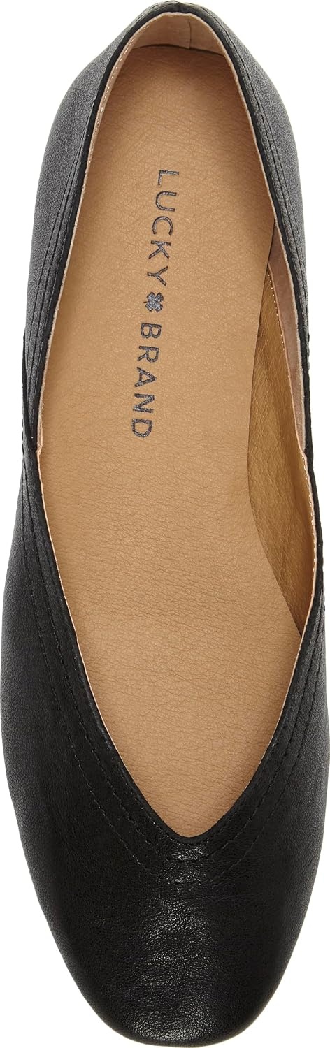 image:imageLucky Brand Womens Womens Alba Ballet Square Toe FlatsBlack