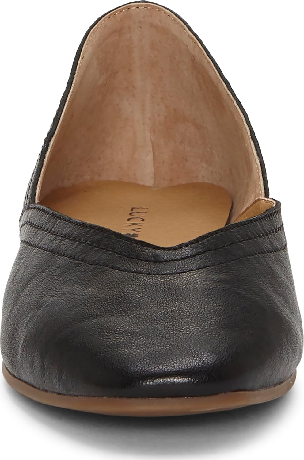 image:imageLucky Brand Womens Womens Alba Ballet Square Toe FlatsBlack