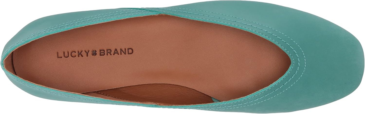 image:imageLucky Brand Womens Womens Alba Ballet Square Toe FlatsBristol Blue
