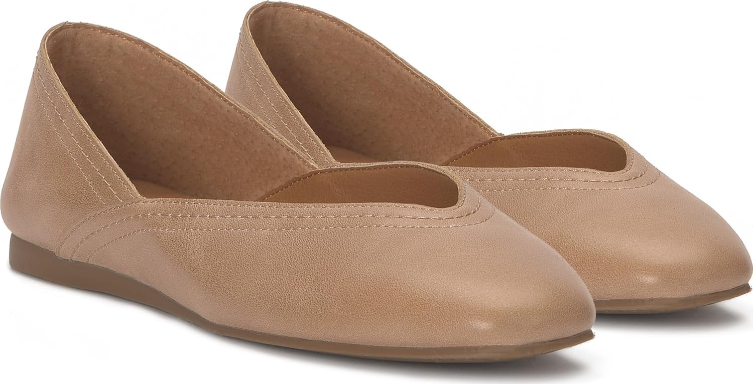 image:imageLucky Brand Womens Womens Alba Ballet Square Toe FlatsCortado