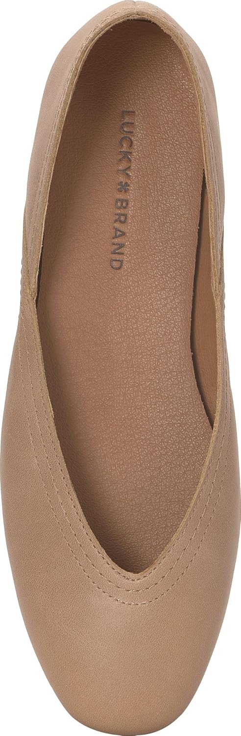 image:imageLucky Brand Womens Womens Alba Ballet Square Toe FlatsCortado