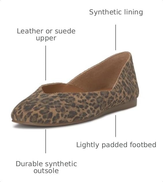 image:imageLucky Brand Womens Womens Alba Ballet Square Toe FlatsNatural Leopard