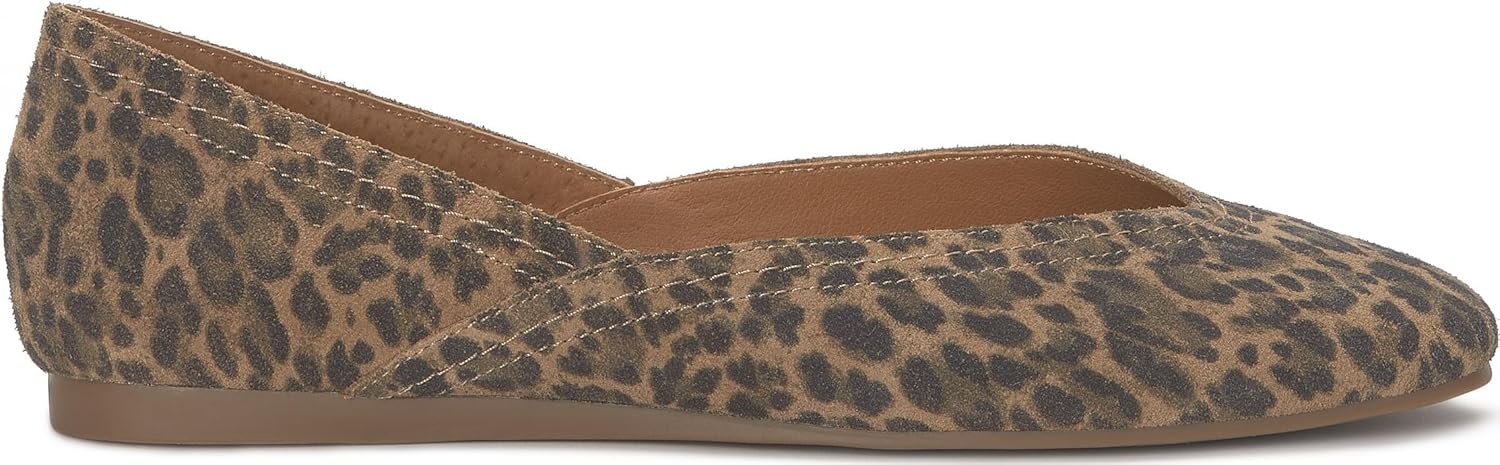 image:imageLucky Brand Womens Womens Alba Ballet Square Toe FlatsNatural Leopard