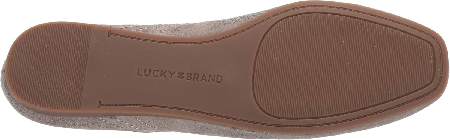 image:imageLucky Brand Womens Womens Alba Ballet Square Toe FlatsTitanium