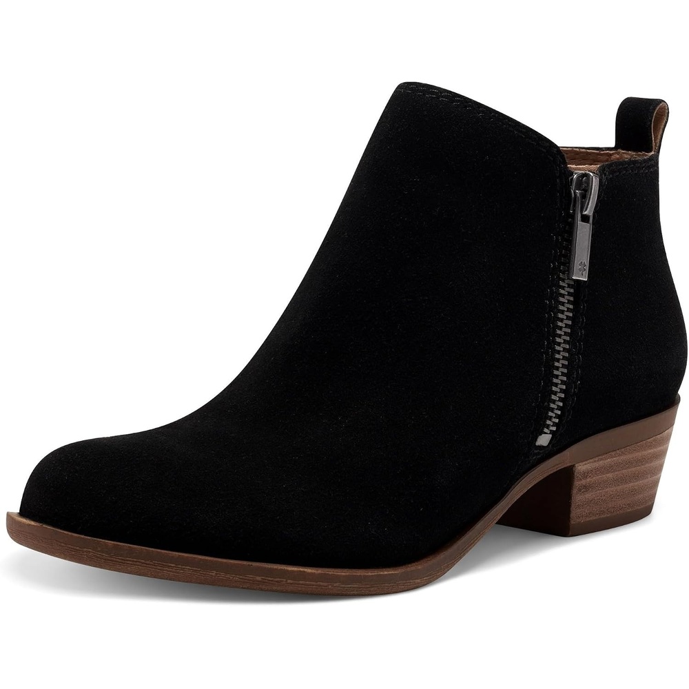image:imageLucky Brand Basel BootieBlackNatural Oiled Suede