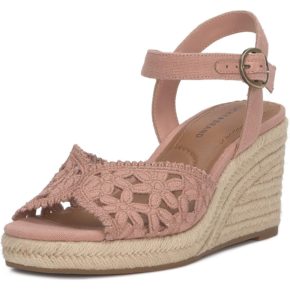 image:imageLucky Brand Coyna Floral Espadrille Wedge SandalsBellini