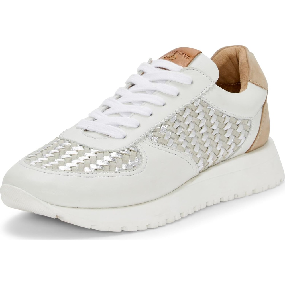 image:imageLucky Brand Deva Woven Leather SneakerWhite