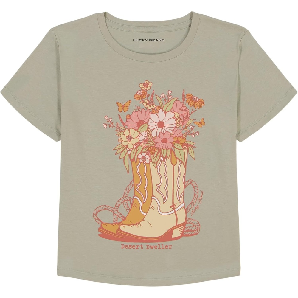 image:imageLucky Brand Girls Short Sleeve Graphic TShirt Tagless Cotton Tee with Fun DesignsDesert Dweller