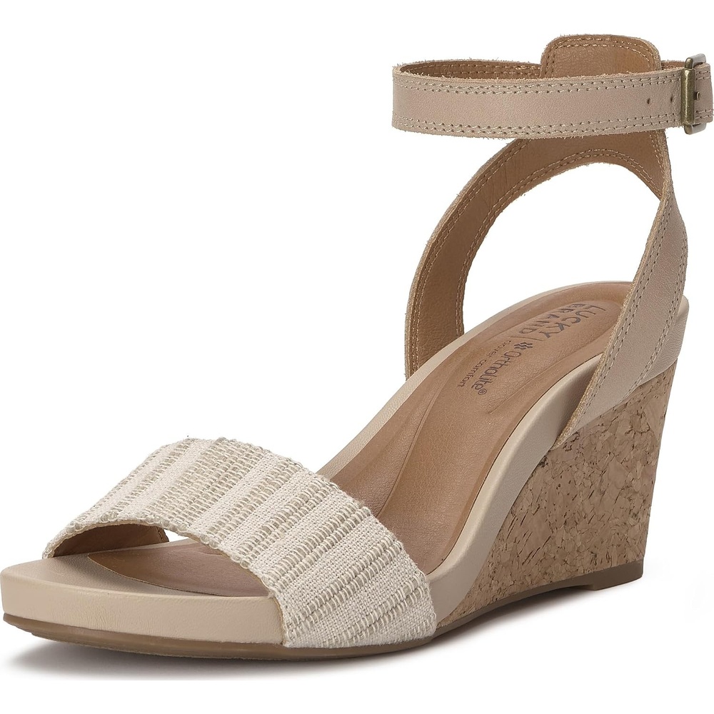 image:imageLucky Brand Lynda Cork Wedge SandalsNatural Multi
