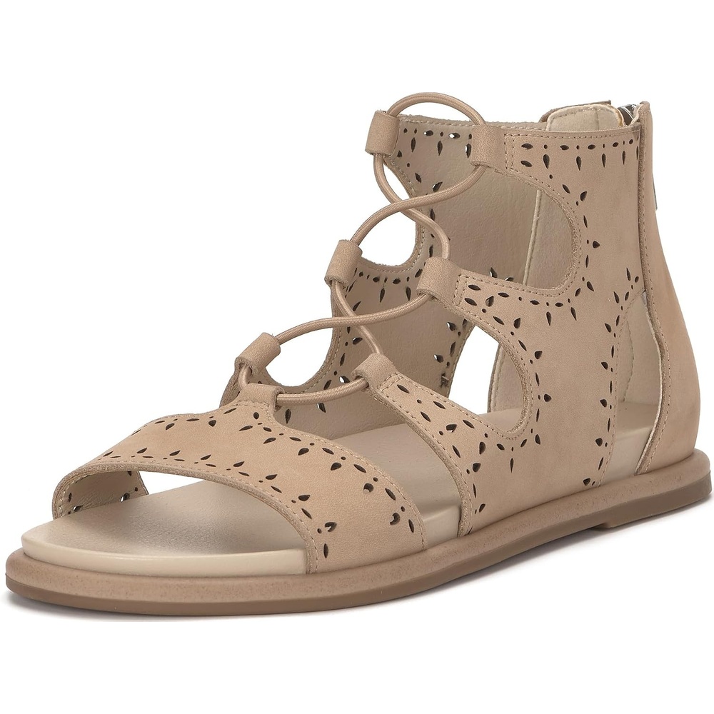 image:imageLucky Brand Sartea Perforated Gladiator SandalsDusty Sand