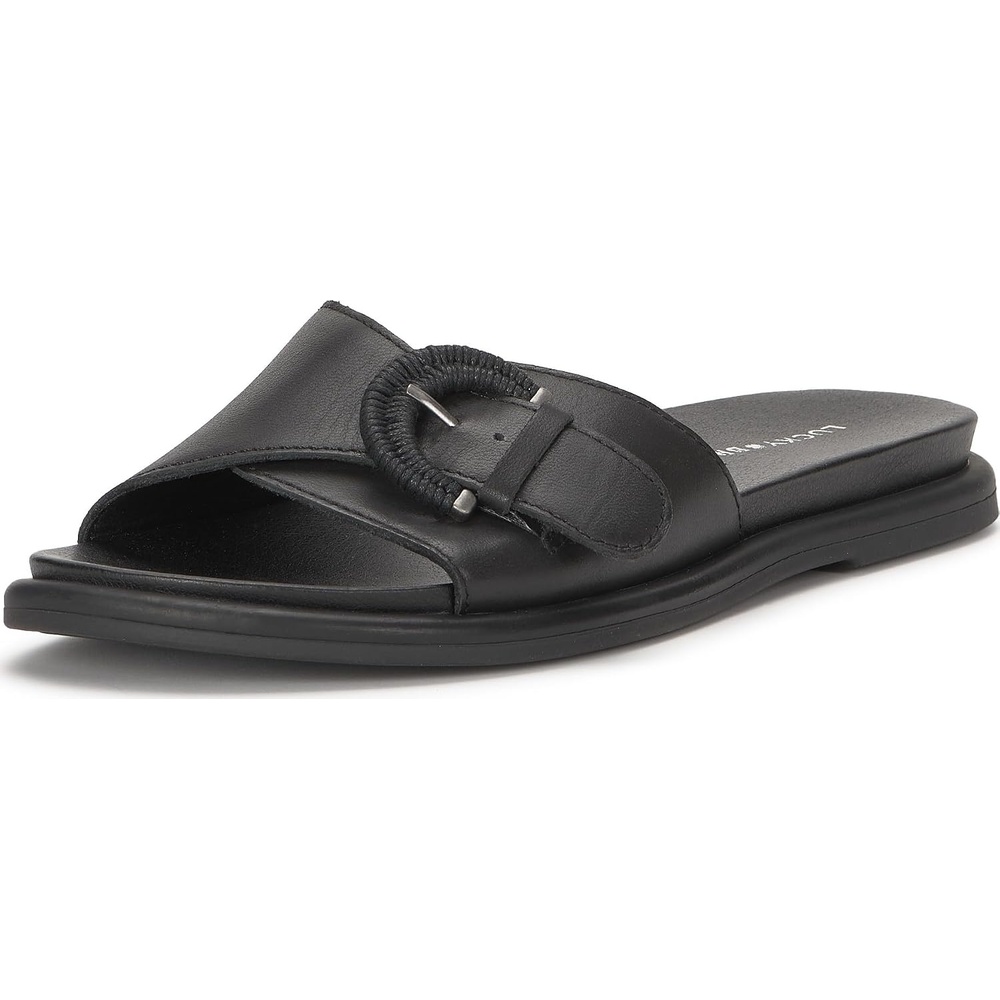 image:imageLucky Brand Suszie Buckle Flat SandalsBlack