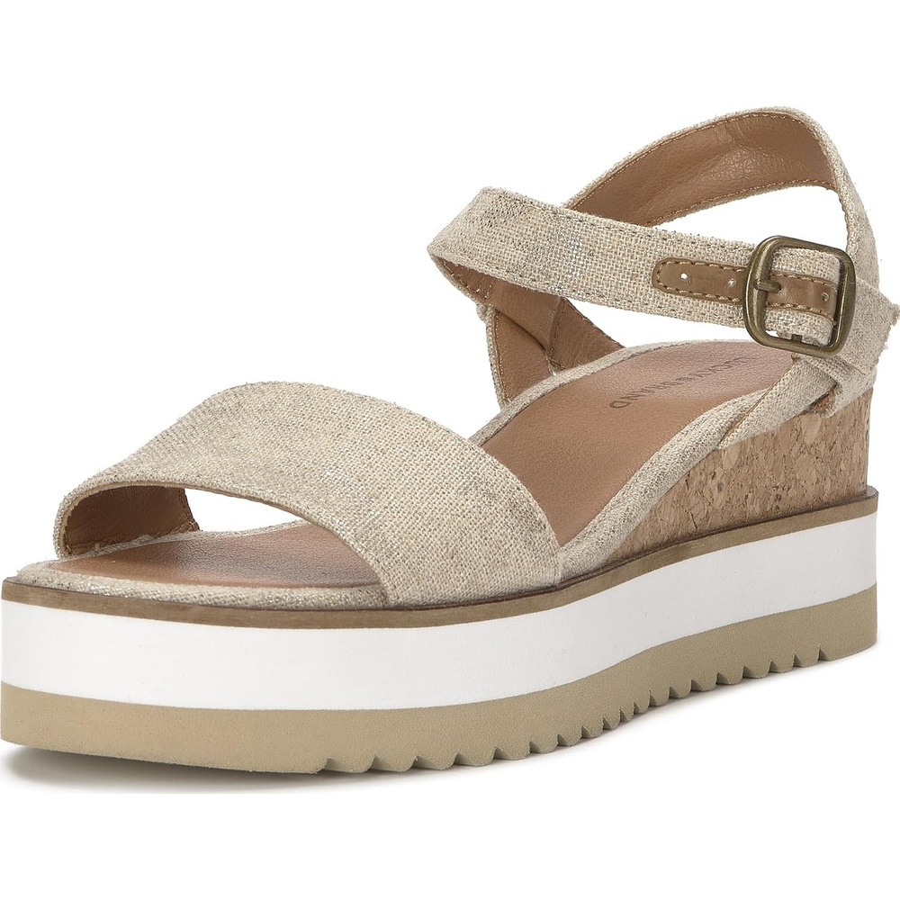 image:imageLucky Brand Temay Platform Wedge SandalsNaturalPlatino