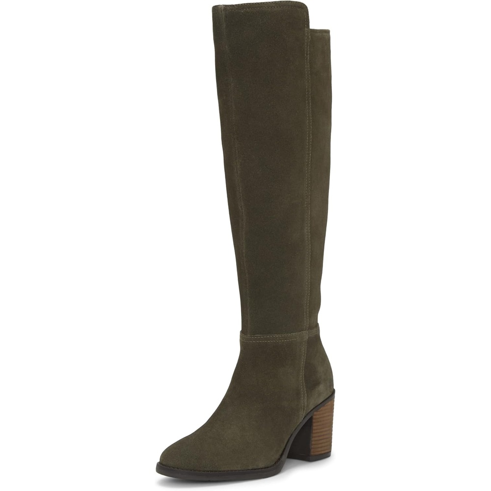 image:imageLucky Brand Womens Bonnay Knee High BootsKhaki Extra Wide Calf