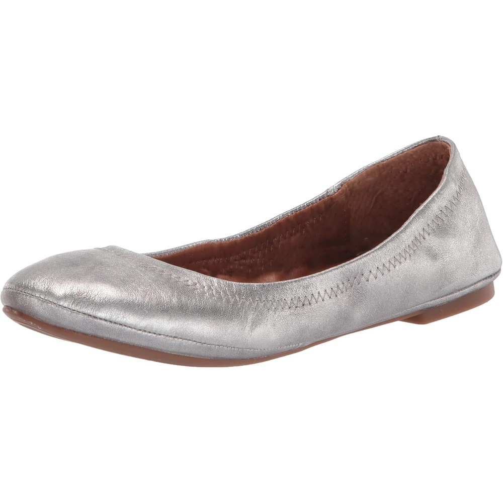 image:imageLucky Brand Womens Emmie Ballet FlatsPewter Silver
