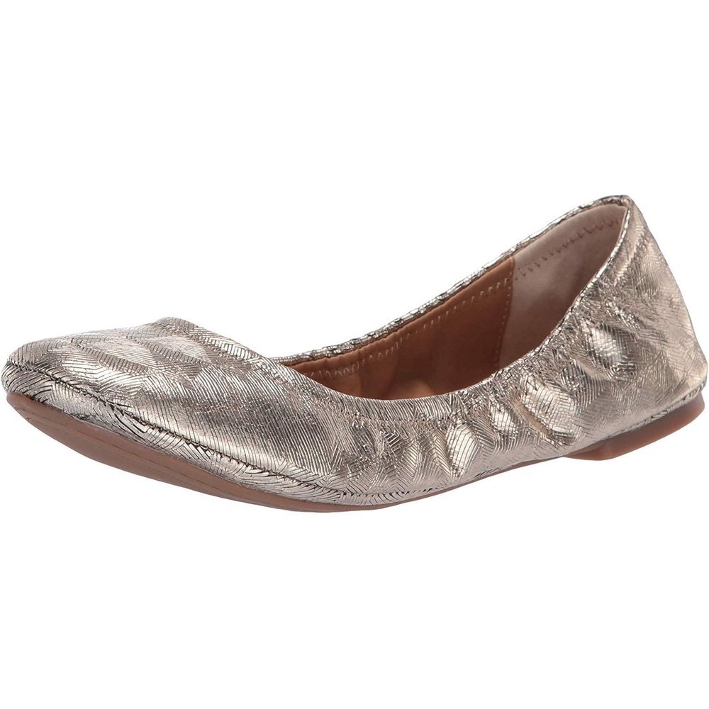 image:imageLucky Brand Womens Emmie Ballet FlatsPlatinum Metallic