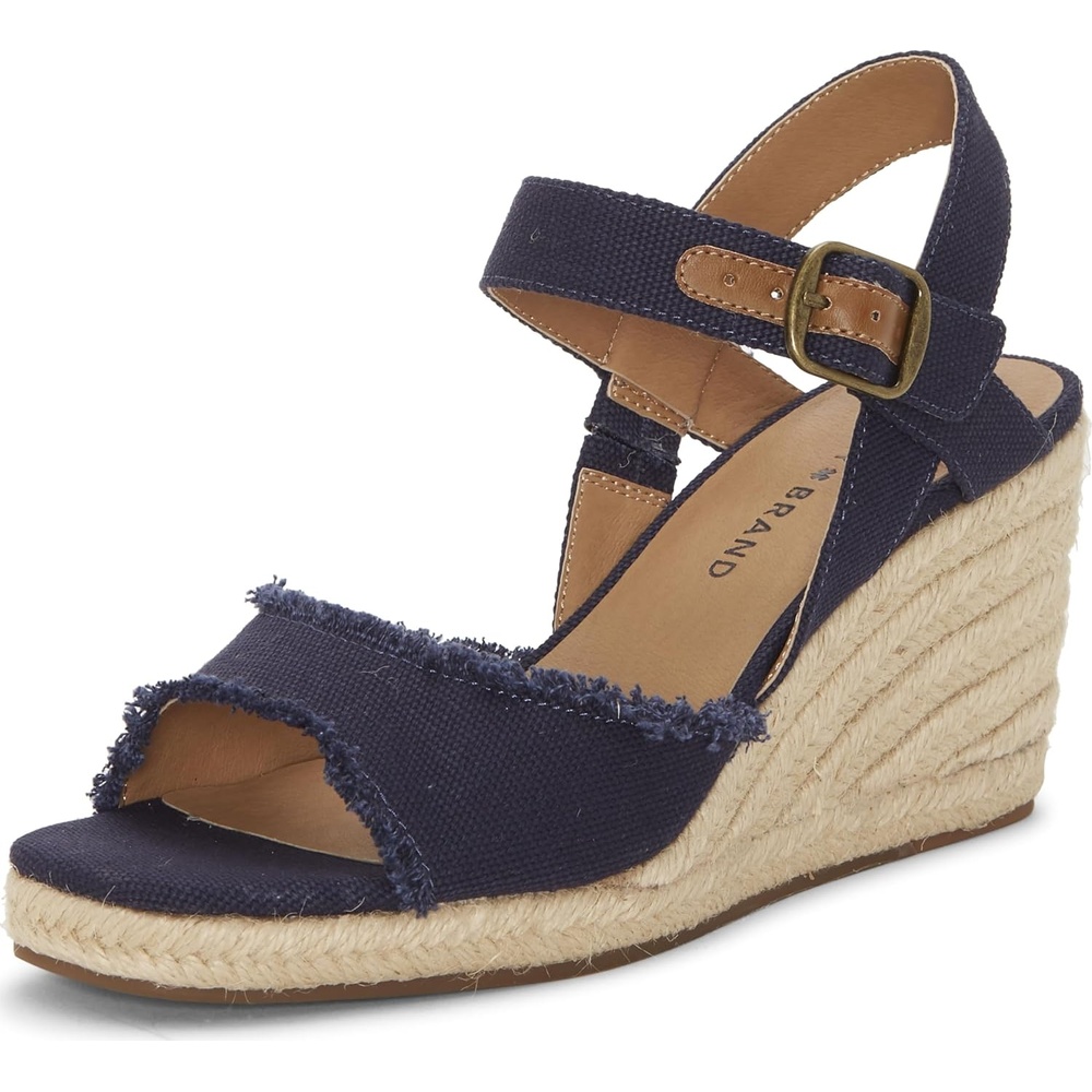 image:imageLucky Brand Womens Mindra Espadrille Wedge SandalIndigo